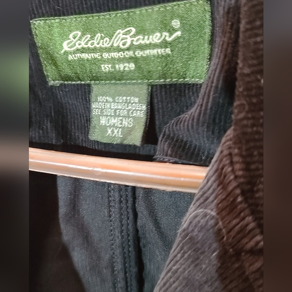 Eddie Bauer corduroy black blazer jacket size XXL - Picture 2 of 6